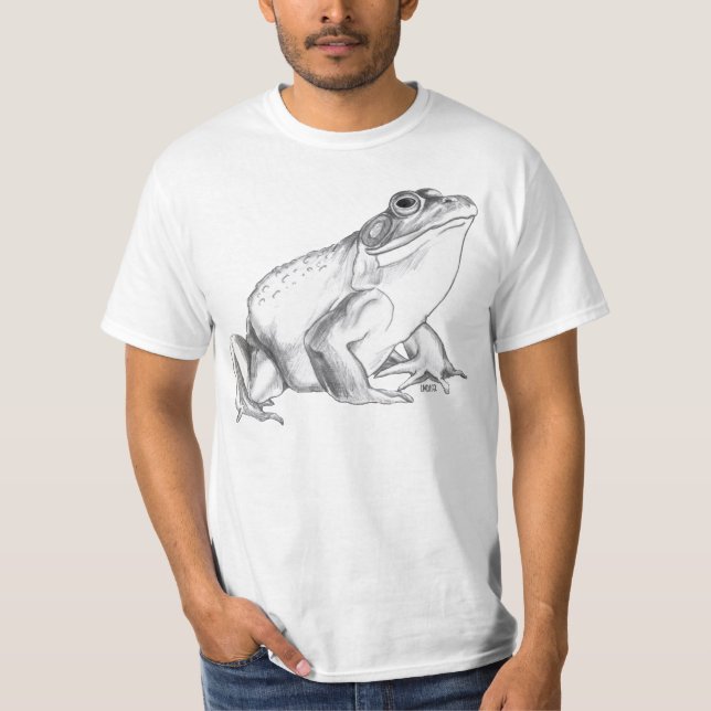 Cadeau de grenouille de cool de T-shirt d'art de (Devant)