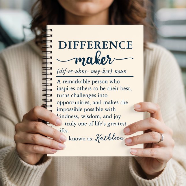 Cadeau de Journal à Définition Personnalisée pour  (Custom Leader Recognition Notebook Gift for Mentor, Boss, Employees and Colleagues)