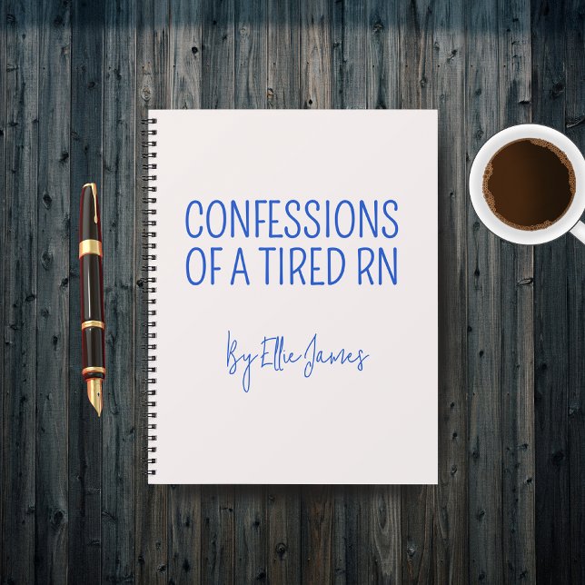 Cadeau de journal personnalisé pour infirmière fat (Funny Nurse Notebook Gift — Personalized Journal for Tired RN, Night Shift Nurse, or Coworker Gift)