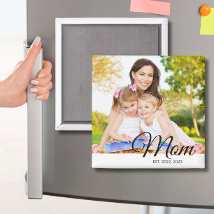 Cadeau de la fête des Mères Magnet Mom Established