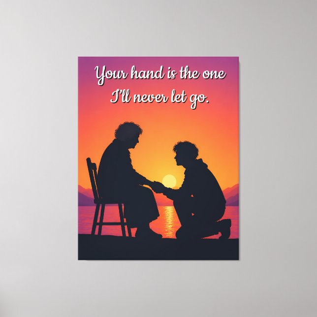 Cadeau de la fête des mères Toile de citation d'am (Recto)