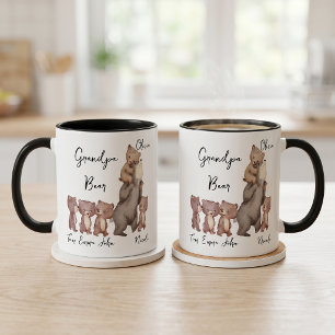 Cadeau de la fête des pères Papa Ours Tasse pour p