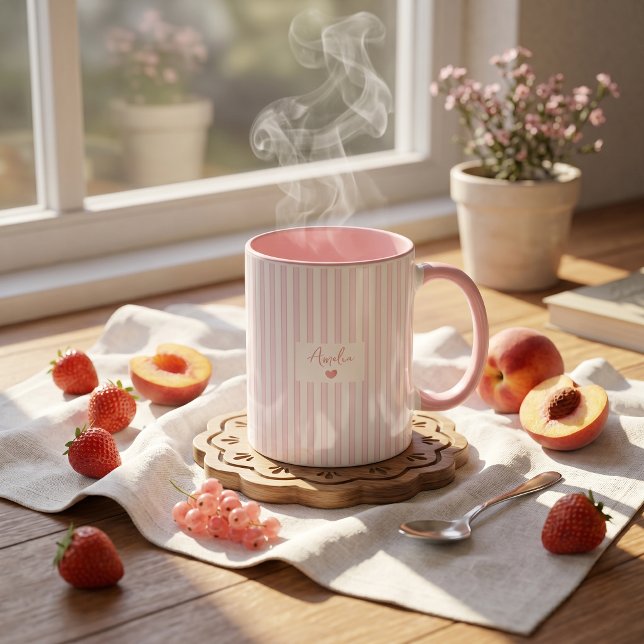 Cadeau de la fête des pères pour papa Mug à rayure (Créateur téléchargé)