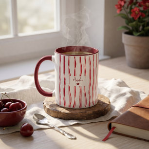 Cadeau de la fête des pères pour papa Mug rayures 