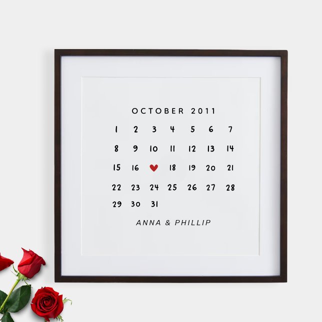 Cadeau de la Saint-Valentin, Affiche de calendrier (Créateur téléchargé)