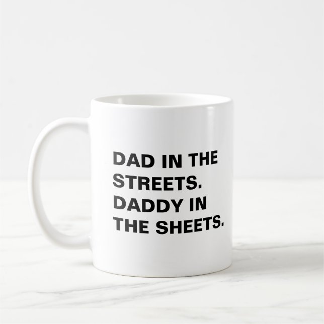 Cadeau de la Saint-Valentin, Mug drôle pour lui, P (Gauche)