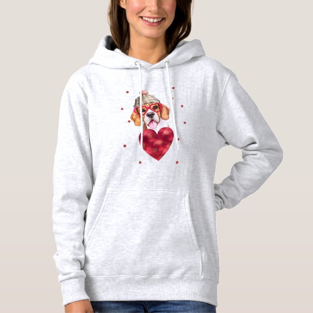 Cadeau de la Saint-Valentin Sweat à capuche pour c (Devant)