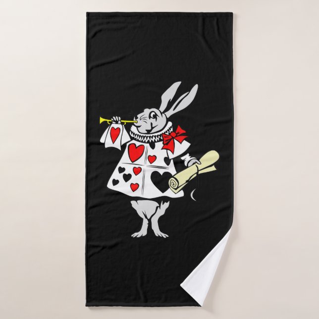 Cadeau de lapin| Alice au pays des merveilles (Serviette de bain)