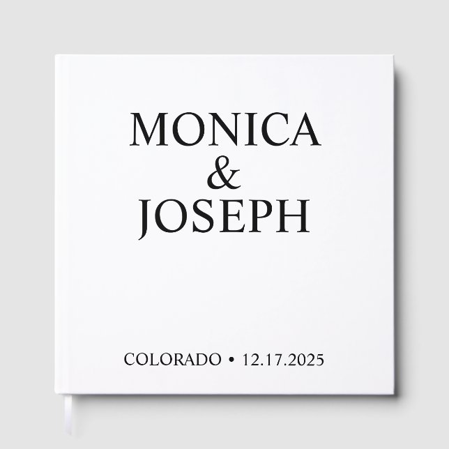 Cadeau de livre d'or Bleu Ciel Poussiéreux, Luxe P (Recto)