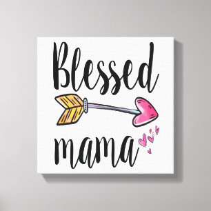 Cadeau de maman bénie pour maman sur toile