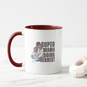 Cadeau de Maman Supplémentaire Mug de Typographie