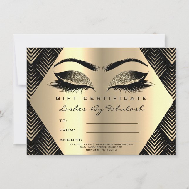Cadeau de maquillage Gold Black Sepia certificat c (Devant)
