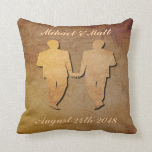 Cadeau de mariage gai fait sur commande de coussin