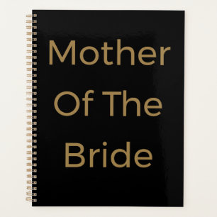 Cadeau de mariage noir or pour la mère de la marié