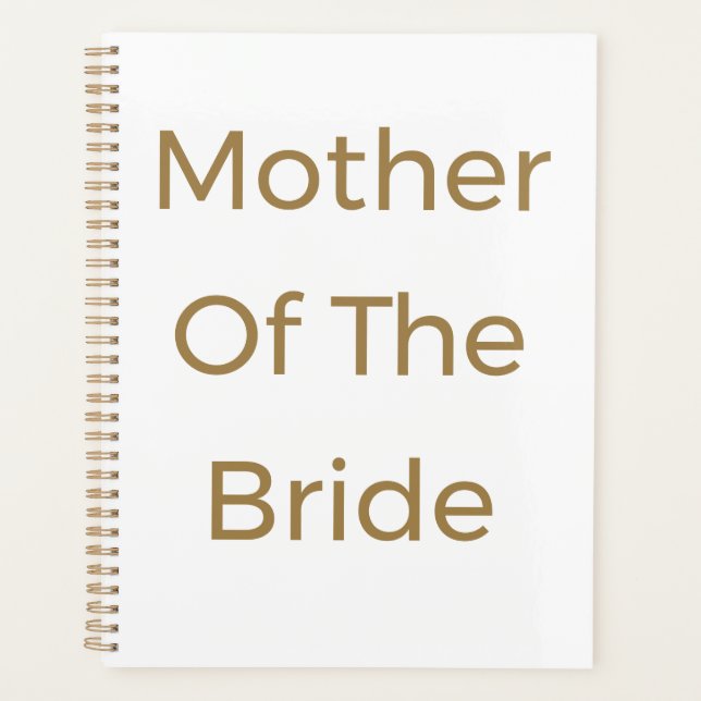 Cadeau de mariage or blanc pour la mère de la mari (Devant)