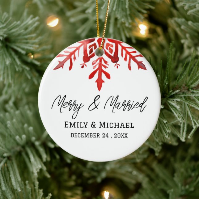 Cadeau de mariage Ornement de Noël (Arbre)