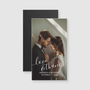 Cadeau de mariage personnalisé avec photo "Amour &