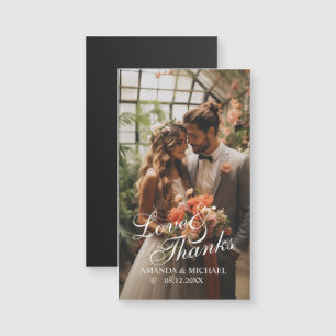 Cadeau de mariage personnalisé avec photo "Amour &