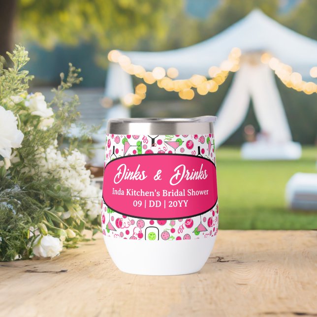Cadeau de Mariage Pickleball Rose Cosmopolitan Per (Extérieur)
