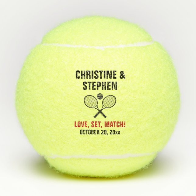 Cadeau de mariage raquette de tennis balle (Devant)