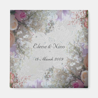 Cadeau de mariage romantique Aimant