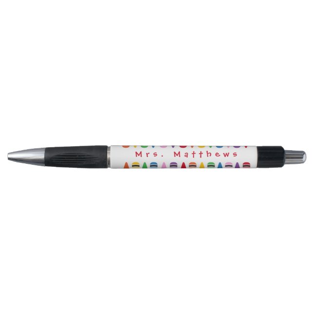 Cadeau de monogramme de crayon de couleur mignon e (Devant)
