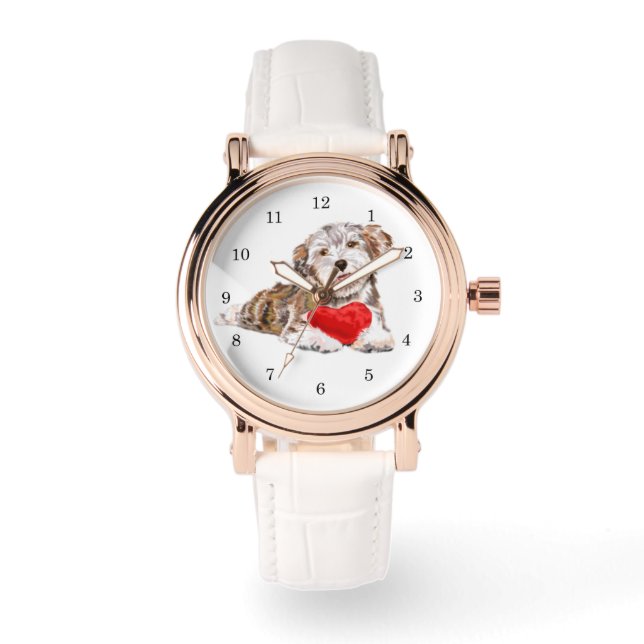 Cadeau de Montre d'Amour pour Vous avec un Chien d (Recto)