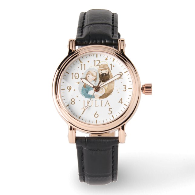 Cadeau de montre de Noël pour femmes de la Sainte  (Recto)