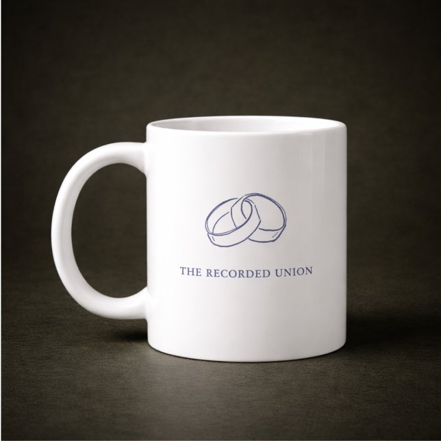 Cadeau de Mug de Mariage de Registre de Cérémonie  (Créateur téléchargé)