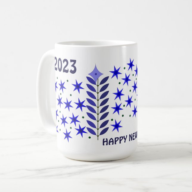 CADEAU DE MUG DE NOUVELLE ANNÉE 2023 HEUREUX TOUT  (Devant gauche)