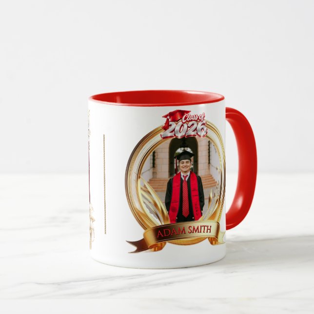 Cadeau de Mug de Remise des Diplômes 2026 avec Pho (Devant droit)