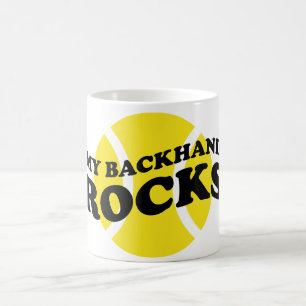 Cadeau de mug de tennis avec un slogan drôle disan