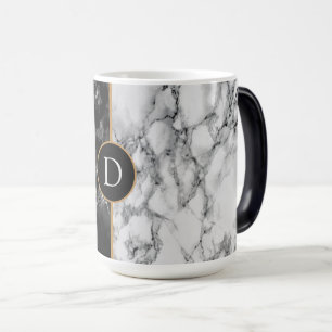 Cadeau de Mug en marbre noir avec personnalisation