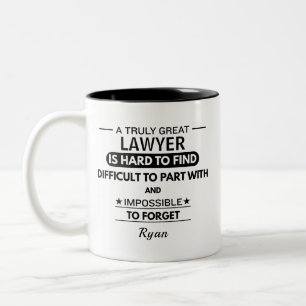 Cadeau de mug personnalisé pour avocat en remercie