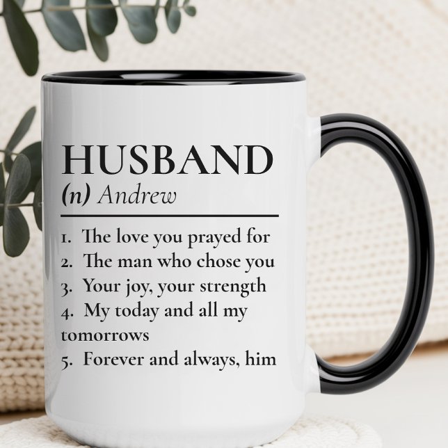 Cadeau de mug pour mari personnalisé pour annivers (Créateur téléchargé)