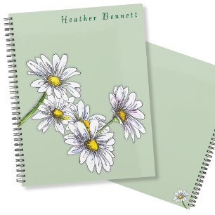 Cadeau de Noël Bohème Floral Aquarelle Daisy