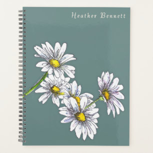 Cadeau de Noël Bohème Floral Aquarelle Daisy