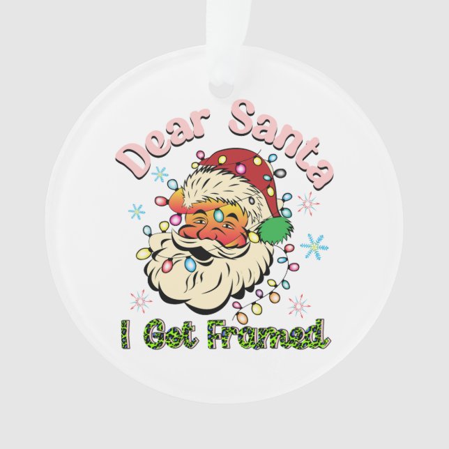 Cadeau de Noël Cher Père Noël Je Me Fais Encadrer (devant)
