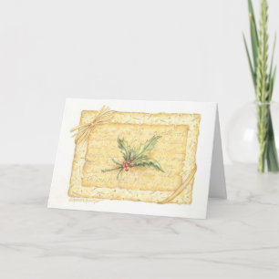 Cadeau de Noël Enfermé Carte de voeux Holly