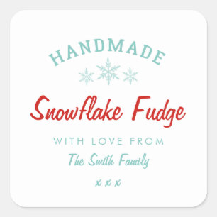 Cadeau de Noël fait maison autocollant de cuisson