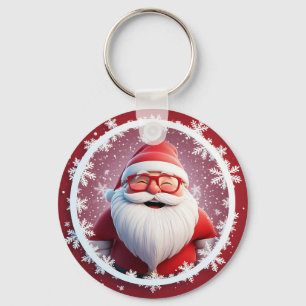 Cadeau de Noël Idée de porte-clés flocon de neige 