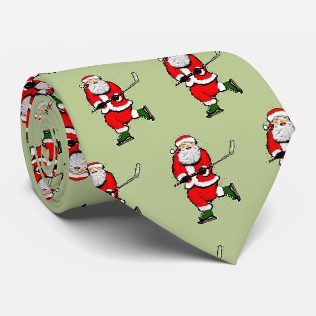 cadeau de Noël original pour hockey Cravate (Roulé)