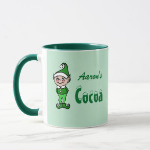 Cadeau de Noël personnalisé Elf Cocoa Mug