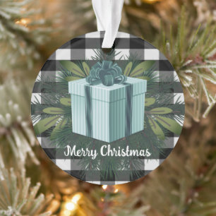 Cadeau de Noël Plaid Buffalo TURQUOISE