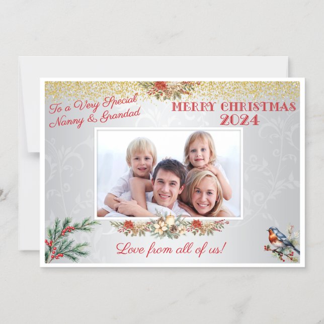 Cadeau de Noël pour grand-parents Magnet (Recto)