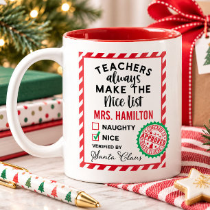 Cadeau de Noël pour un professeur mignon Mug de la