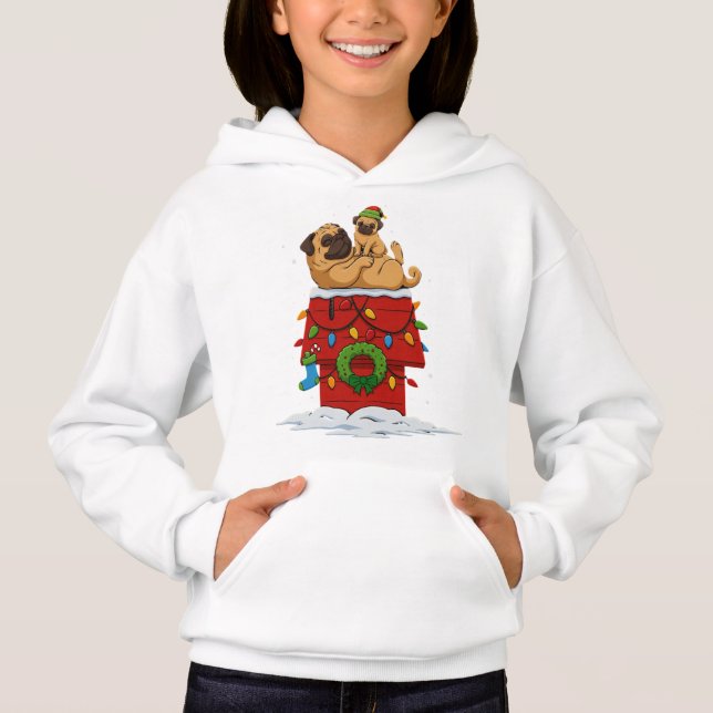 Cadeau de Noël Pug Mignon — Création de Vacances D (Devant)