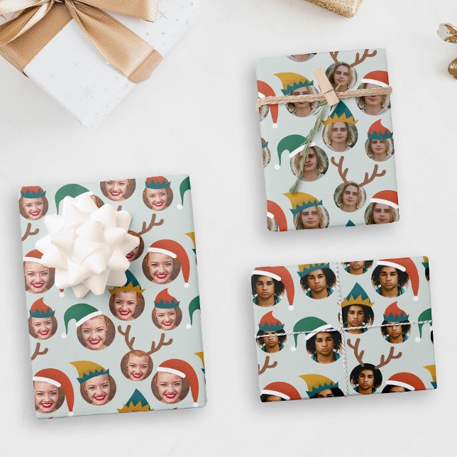 Cadeau de Noël Trois photos sur mesure Feuilles d' (Créateur téléchargé)