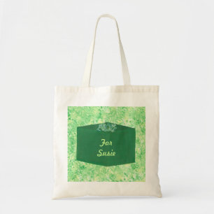 Cadeau de Noël vert avec sac personnalisé