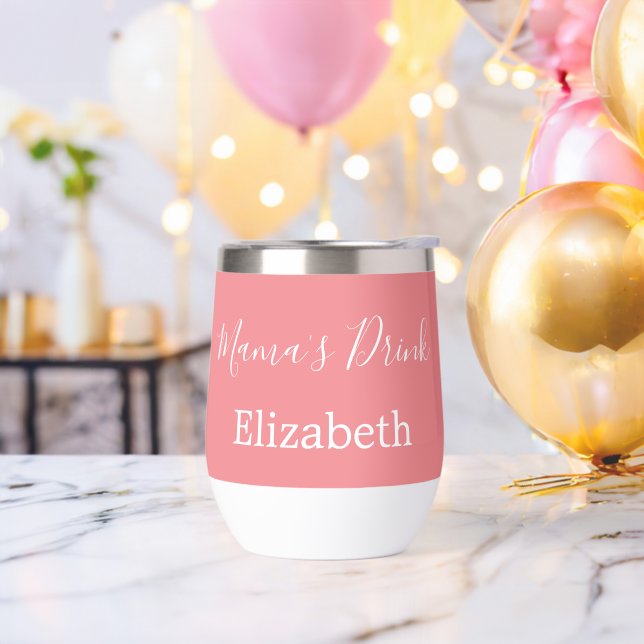 Cadeau de nom personnalisé Maman Rose Blanc (Enterrement de vie de garçon)